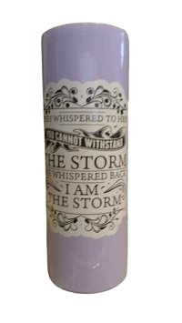 Image 1 of I Am the Storm Tumbler with Dark Fairy