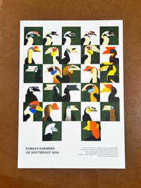 Image 1 of Hornbills - Forest Farmers of Southeast Asia large print (A3)