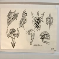 Image 1 of 1991 Gerald Von Langley production laminated 11x14 biomech