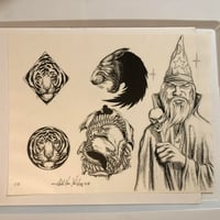 Image 1 of 1991 Gerald Von Langley production laminated 11x14 Wizard panther