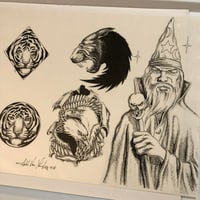 Image 2 of 1991 Gerald Von Langley production laminated 11x14 Wizard panther