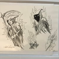 Image 1 of 1991 Gerald Von Langley production laminated 11x14 Lady reaper