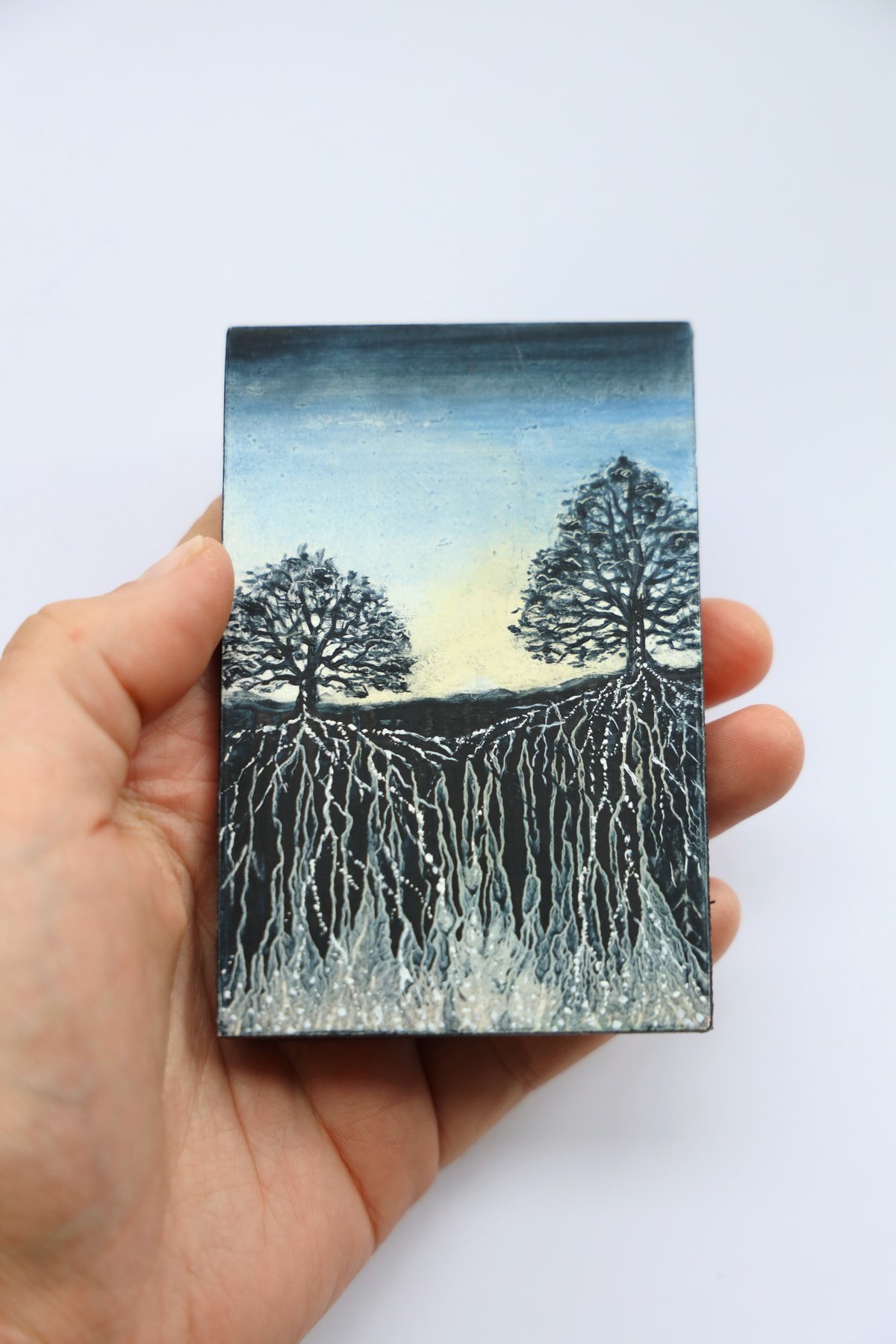 'We Are Deeply Rooted' Original Miniature Painting