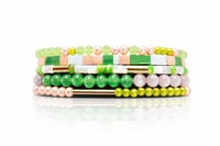 Image 3 of Gold Green and Pink Stack