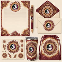 Image 3 of SEMINOLES FANS ONLY TIE DYE STATIONARY GIFT SET