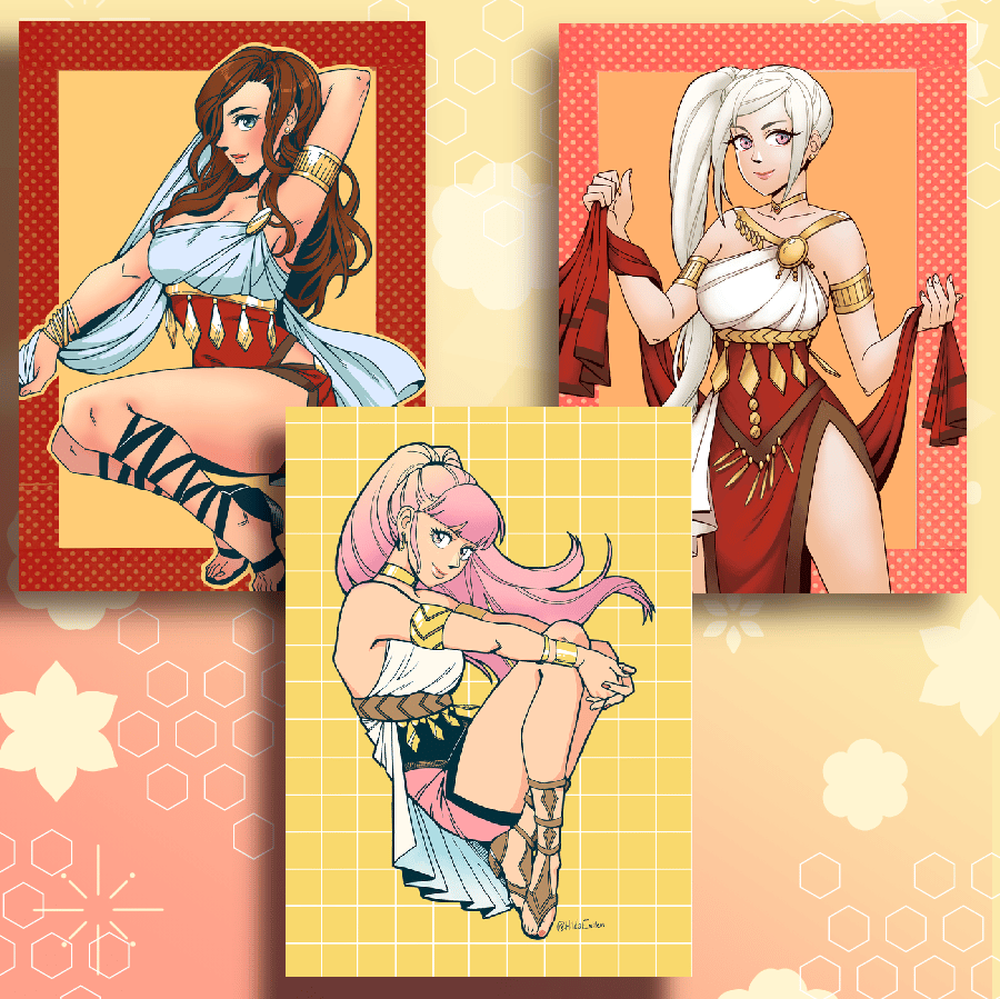 Image of FE3H Dancer Prints Small (HildaEmblem)