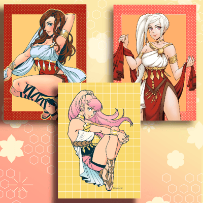 Image of FE3H Dancer Prints Small (HildaEmblem)