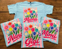 Mama + Nana + Gigi + Mimi Floral Stripe Tee