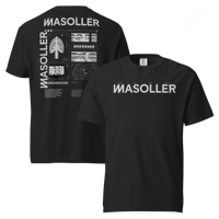 MASOLLER Black Heavyweight T Shirt 