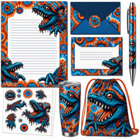 Image 1 of FLORIDA GATORS INSPIRED TIE DYE STATIONARY GIFT SET