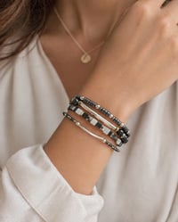 Image 2 of Black and Silver Stack