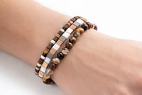 Image 1 of Rugged and Refined Tigers Eye Stack