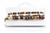 Image 3 of Rugged and Refined Tigers Eye Stack