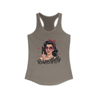 Image 6 of Respectfully Retro Tank — Vintage Pinup Women's Ideal Racerback Tank