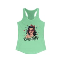 Image 8 of Respectfully Retro Tank — Vintage Pinup Women's Ideal Racerback Tank