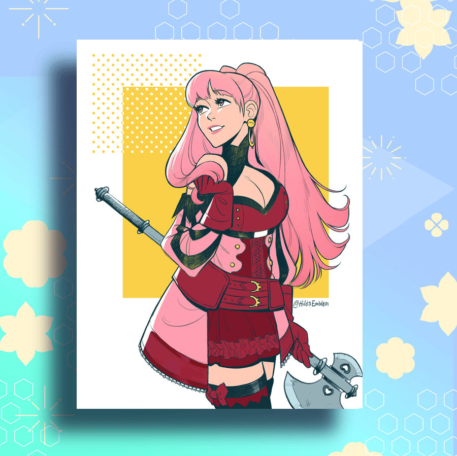 Image of Hilda Axe 8.5"x11" Print (HildaEmblem)