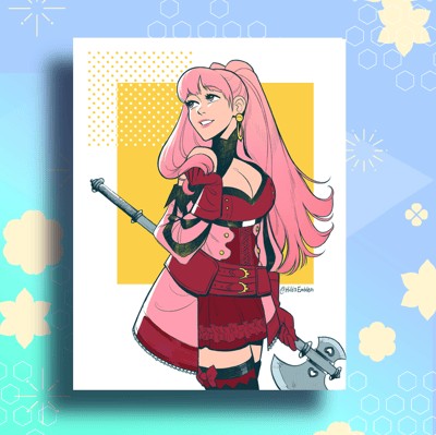 Image of Hilda Axe 8.5"x11" Print (HildaEmblem)