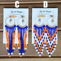 Image 4 of Beaded UF Gators Earrings