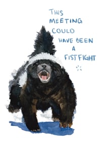 Image 2 of Fistfight Meeting      8x10, 5x7 print