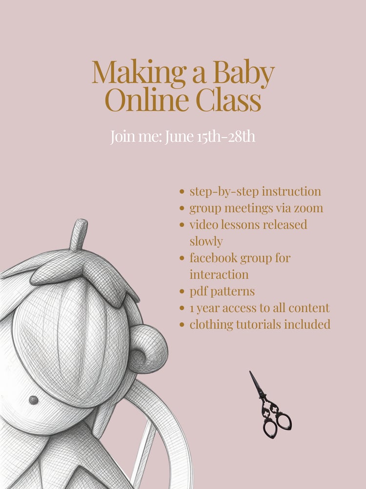 Image of Making a Baby Doll with Fig and Me - Online Class