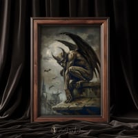 Image 3 of The Gargoyle - Art Print, Gothic Fantasy Wall Decor