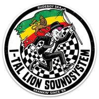 Rudeboy 2Tone Lion of Judah 3.5" Sticker