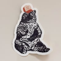 Image 2 of Women love me, fish fear me Bear Sticker 2x3