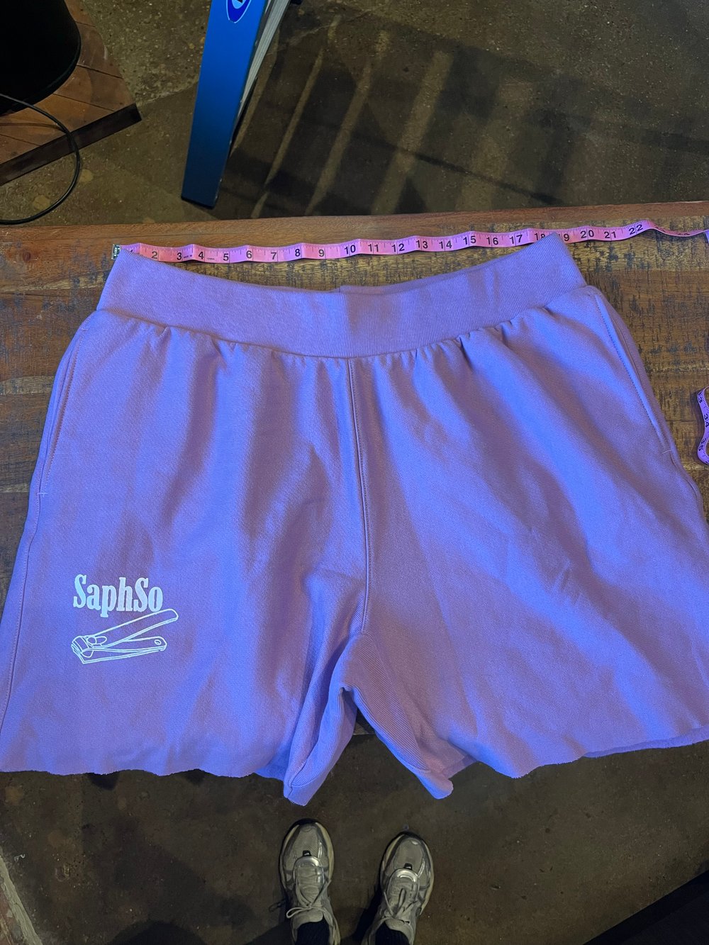 MENS 2XL LAVENDER SHORTS CLIPPERS LOGO YT INK 