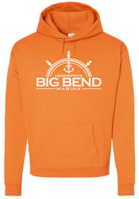 Image 2 of Hanes Unisex Ecosmart® Hooded Sweatshirt in Denim or Tennessee Orange