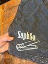 2XL NIKE BLACK ACID WASH CLIPPERS LOGO BLACK INK