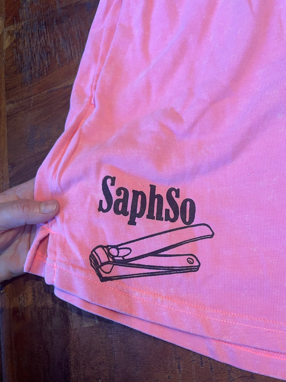 2XL NIKE NEON PINK ACID WASH CLIPPERS LOGO BLACK INK