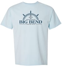 Image 3 of Comfort Wash Unisex T-Shirt  in Horizon Orange, Honeydew, or Soothing Blue, Future Lavender