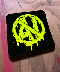 Image 1 of Anti Ai sticker Blacklight Reactive