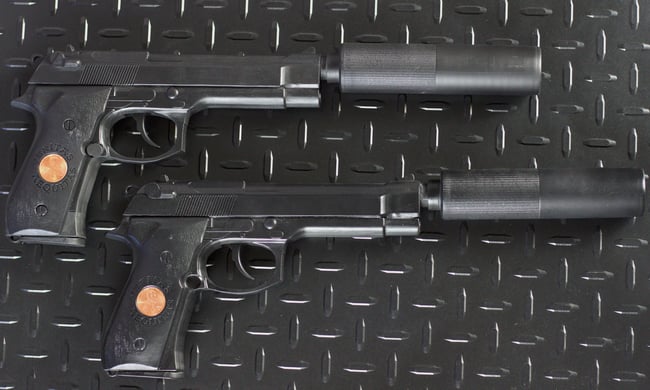 Boondock Saints Veritas and Aequitas Suppressed Beretta Replica Prop Set