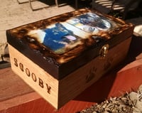 Image 11 of Wood burned Flamed Photo Box Custom