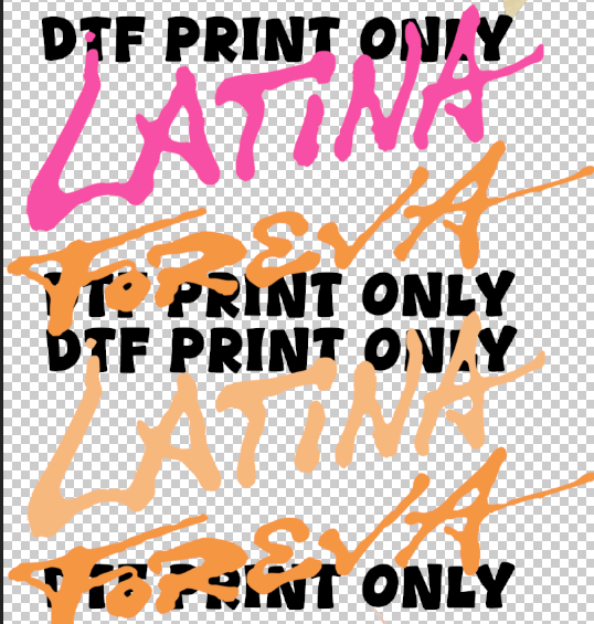 Image of 11" Latina Foreva dtf 