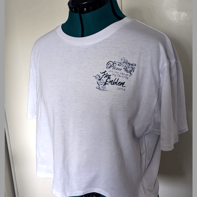 Image of Screenprinted Relaxed Fit Cropped Tees (Low Quantity)