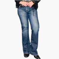 Image 7 of Men's Levi's 527 Vintage 2011 jeans , SZ 31 / 30 Boot cut 10'' rise , dark wash 100% cotton
