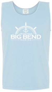 Image 5 of Comfort Colors Unisex Tank Top in Navy, Denim, Melon, Seafoam, or Chambray Blue