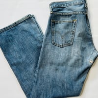 Image 2 of Men's Levi's 527 Vintage 2011 jeans , SZ 31 / 30 Boot cut 10'' rise , dark wash 100% cotton