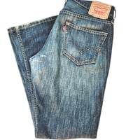 Image 1 of Men's Levi's 527 Vintage 2011 jeans , SZ 31 / 30 Boot cut 10'' rise , dark wash 100% cotton