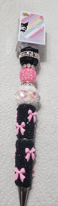 Image 2 of Kuku bitty pop bow rhinestone pen (649)
