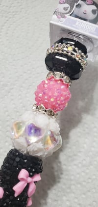 Image 4 of Kuku bitty pop bow rhinestone pen (649)