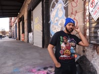 Image 2 of Cobalt Blue Embroidered Recess Beanie