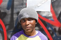 Image 1 of Stone Gray Embroidered Recess Beanie