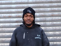 Image 2 of Pitch Black Embroidered Recess Beanie