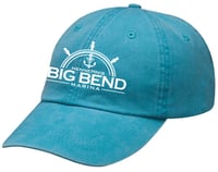 Image 3 of Adams Headwear Optimum Pigment-Dyed Cap in Seafoam, Coral or Caribbean Blue