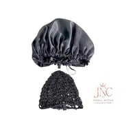 Satin Bonnet & Net Duo- Detachable
