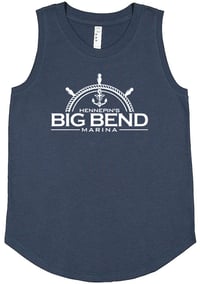 Image 2 of LAT Women's Relaxed Fine Jersey Tank Top Saltwater, Denim, Mauvelous, Natural, or Orchid