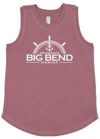 Image 5 of LAT Women's Relaxed Fine Jersey Tank Top Saltwater, Denim, Mauvelous, Natural, or Orchid